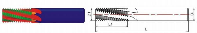 Coupeurs de fraisage de fil de dent de carbure de tungstène pleins pour les outils de fraisage de commande numérique par ordinateur